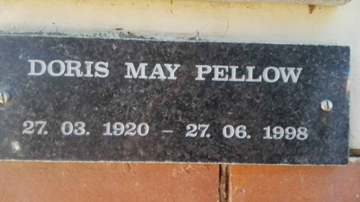 PELLOW Doris May 1920-1998