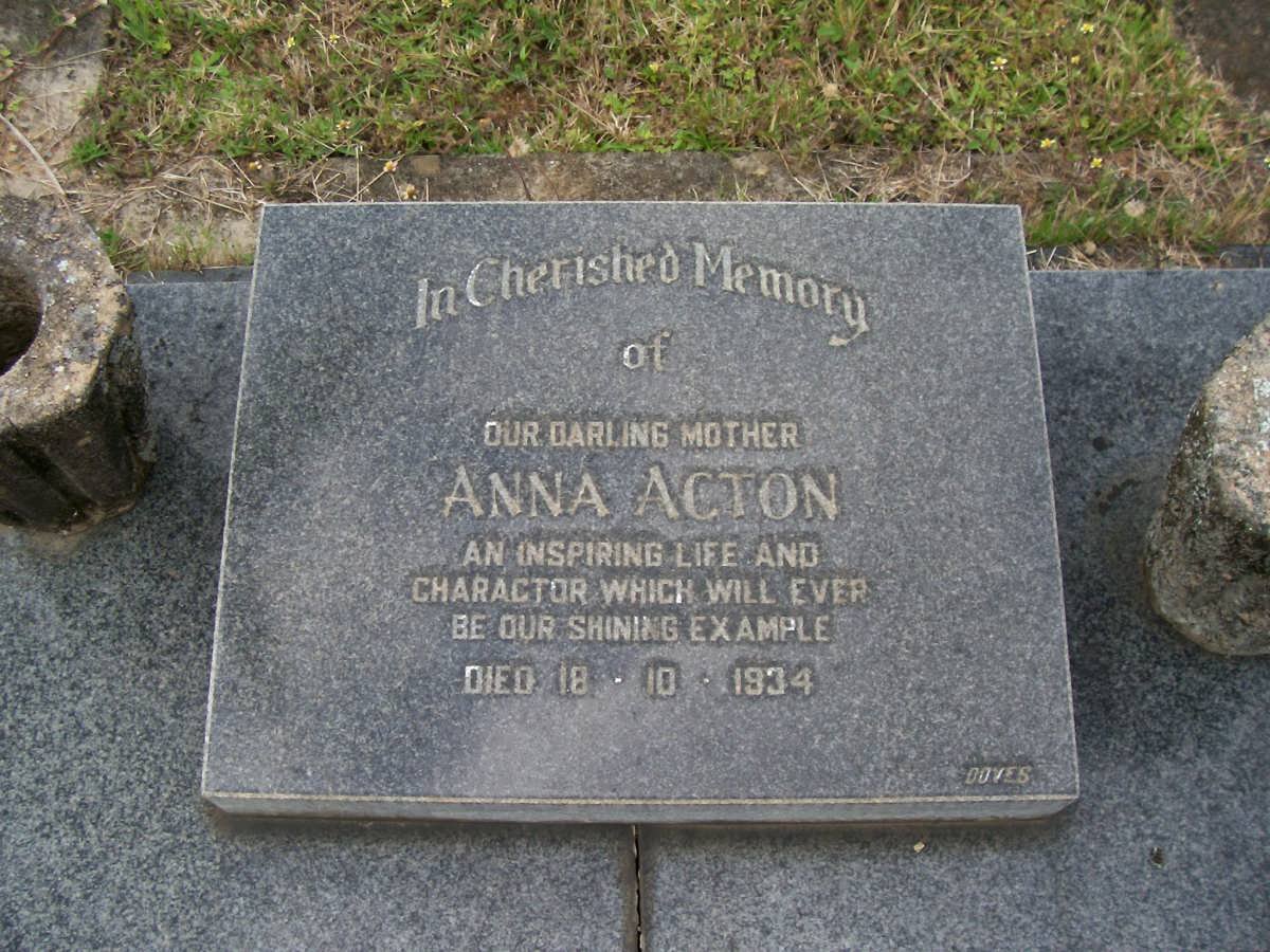 ACTON Anna -1934