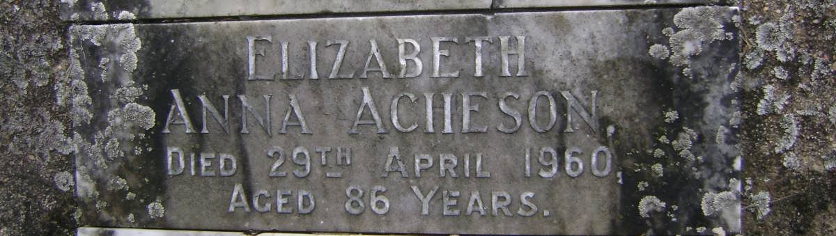 ACHESON Elizabeth Anna -1960