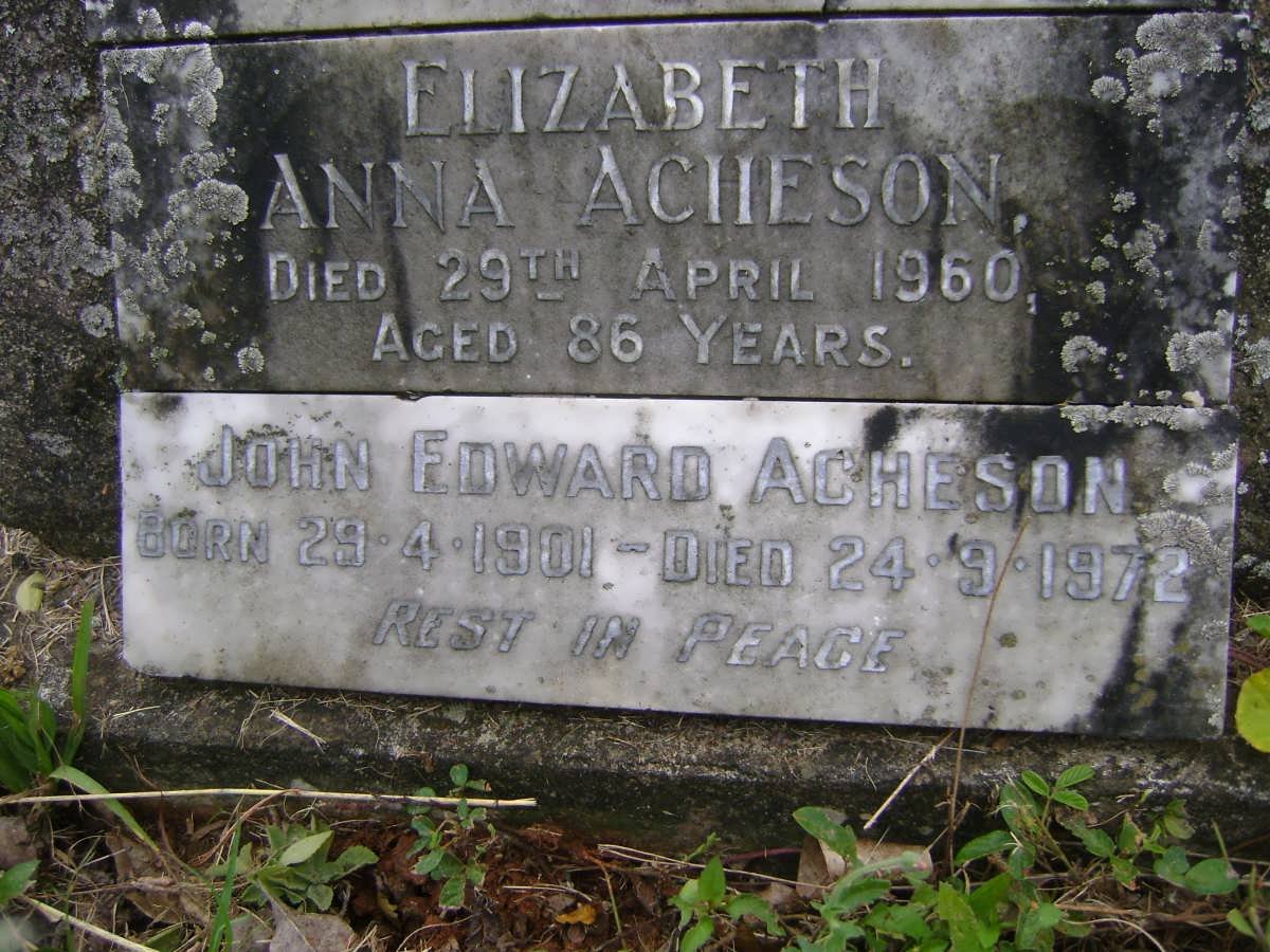 ACHESON John Edward 1901-1972