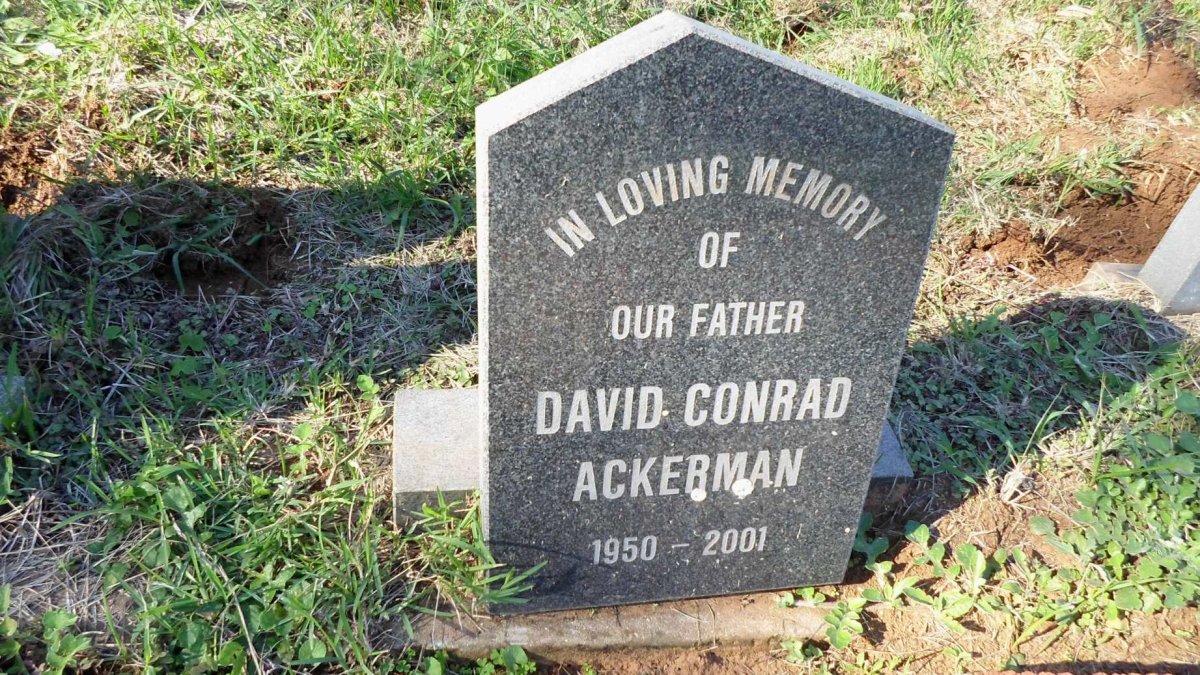 ACKERMAN David Conrad 1950-2001