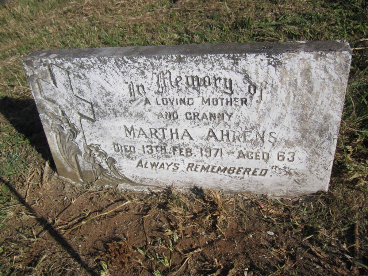AHRENS Martha -1971