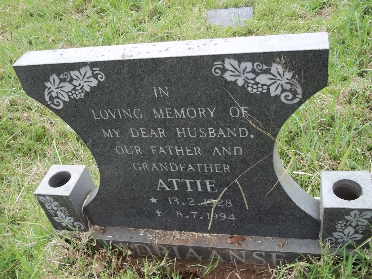 ADRIAANSE Attie 1928-1994