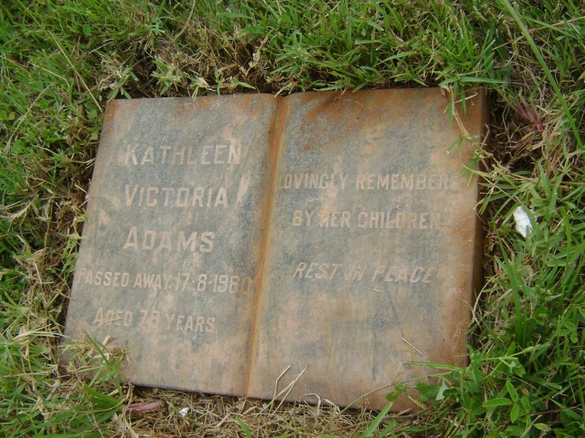 ADAMS Kathleen Victoria -1980