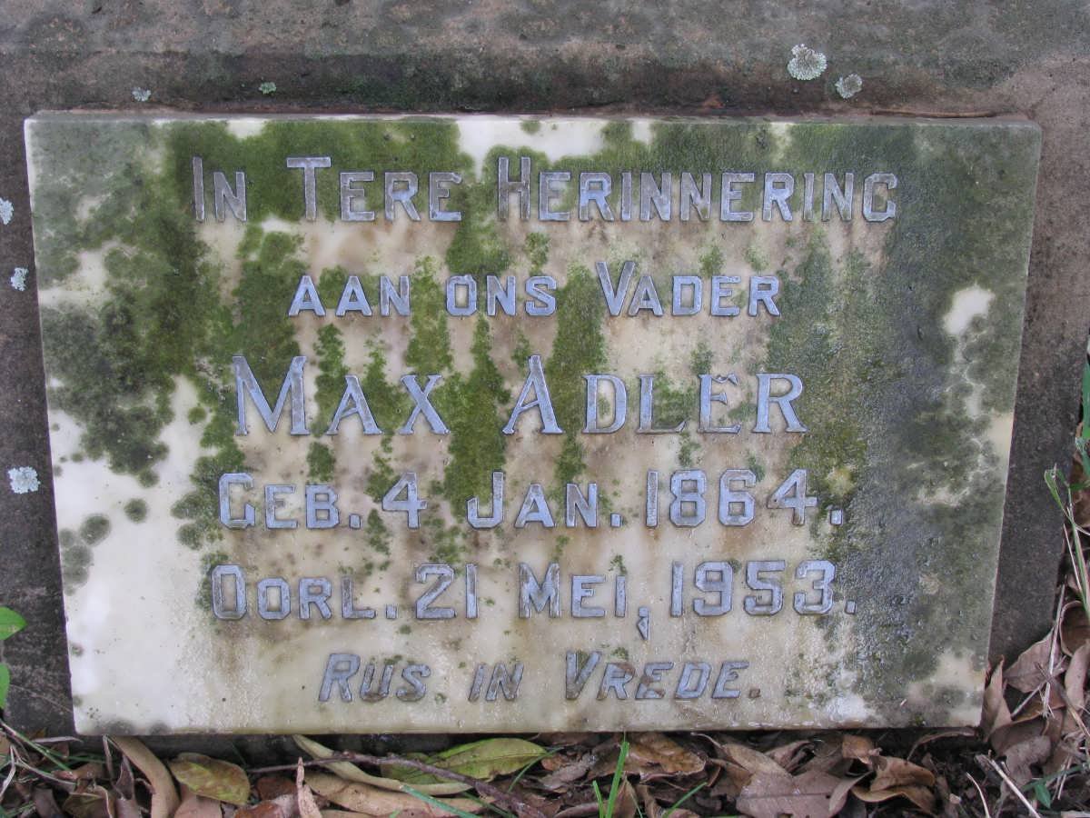 ADLER Max 1864-1953