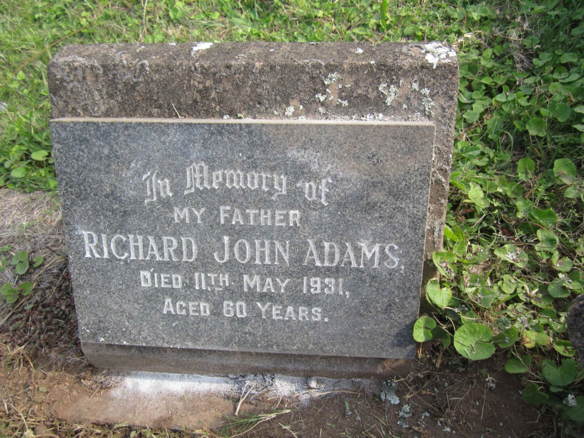 ADAMS Richard John -1931