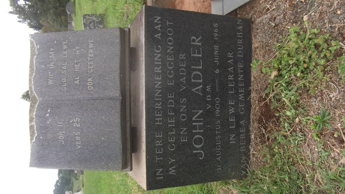 ADLER John 1900-1968