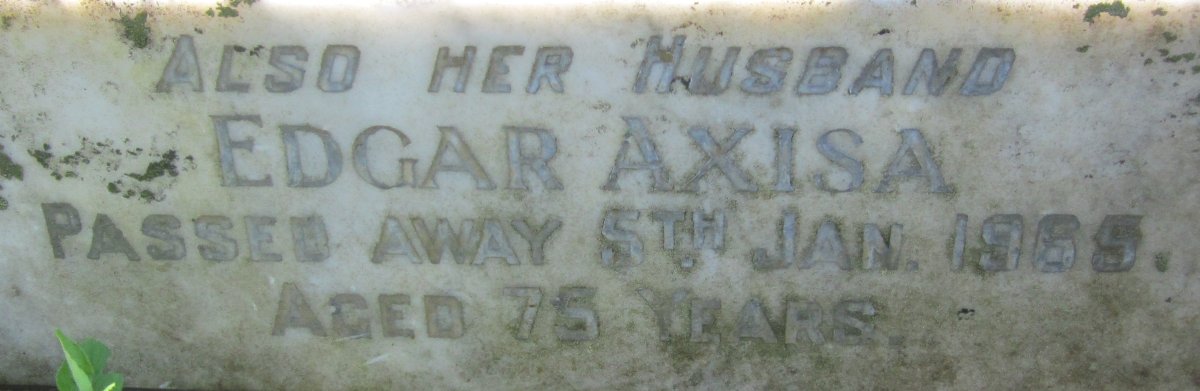 AXISA Edgar  -1965 &amp;  Frances  -1963