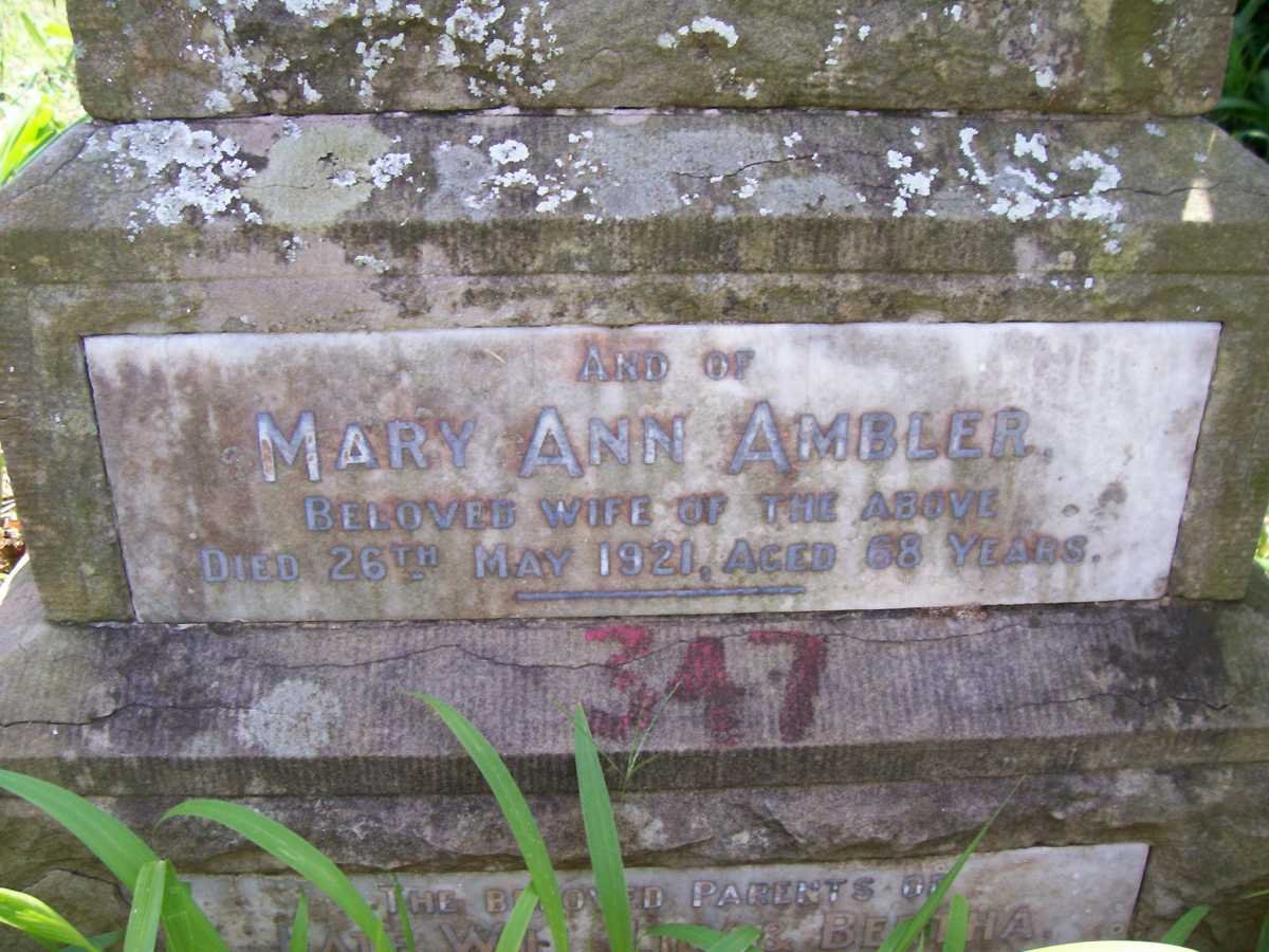 AMBLER Mary Ann -1921