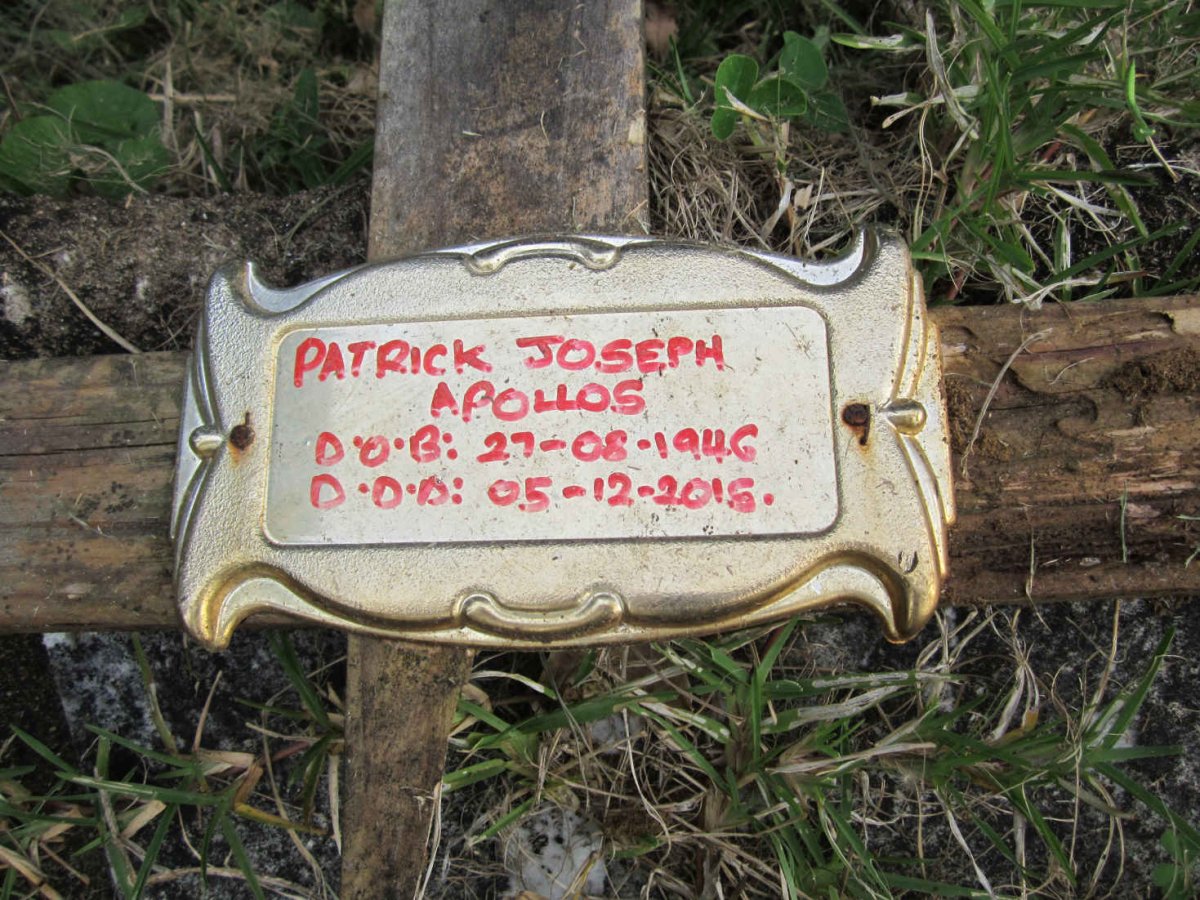 APOLLOS Patrick Joseph 1946-2015