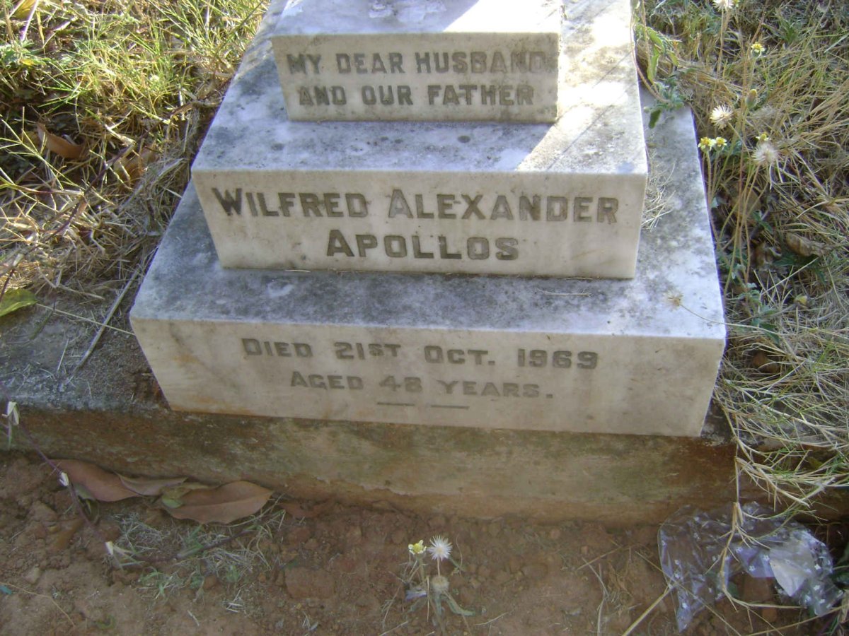 APOLLOS Wilfred Alexander -1969