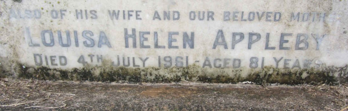 APPLEBY Louisa Helen -1961