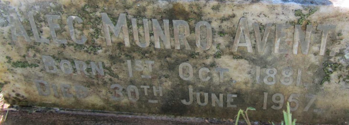 AVENT Alec Munro 1881-1957