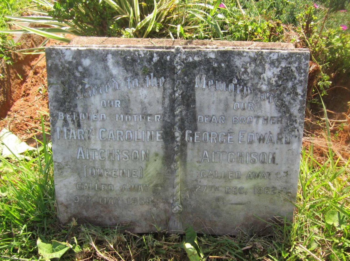 AITCHISON George Edward -1962 &amp; Mary Caroline -1958