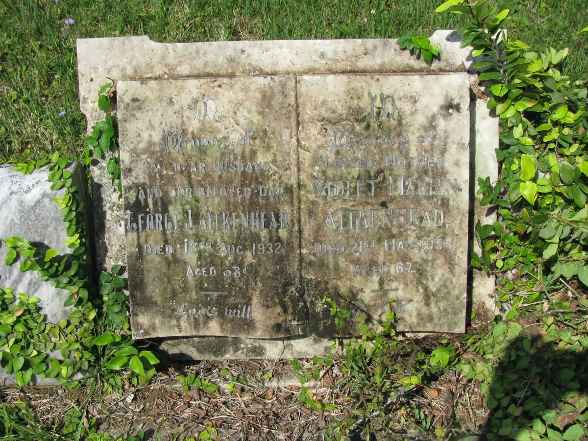 AITKENHEAD George J. -1932 &amp; Violet Maria -1956