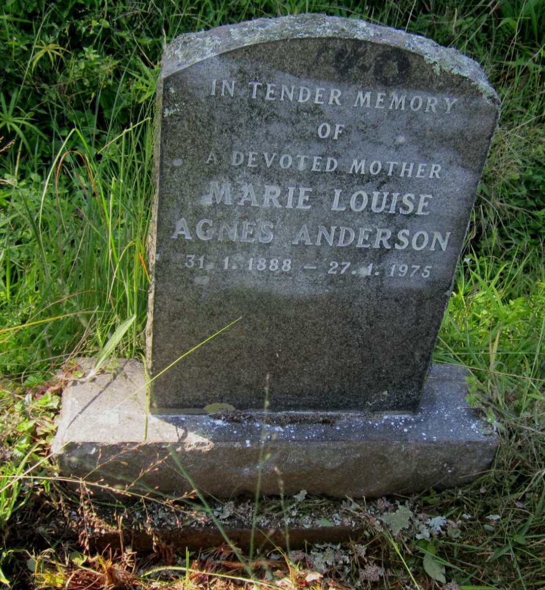 ANDERSON Marie Louise Agnes 1888-1975