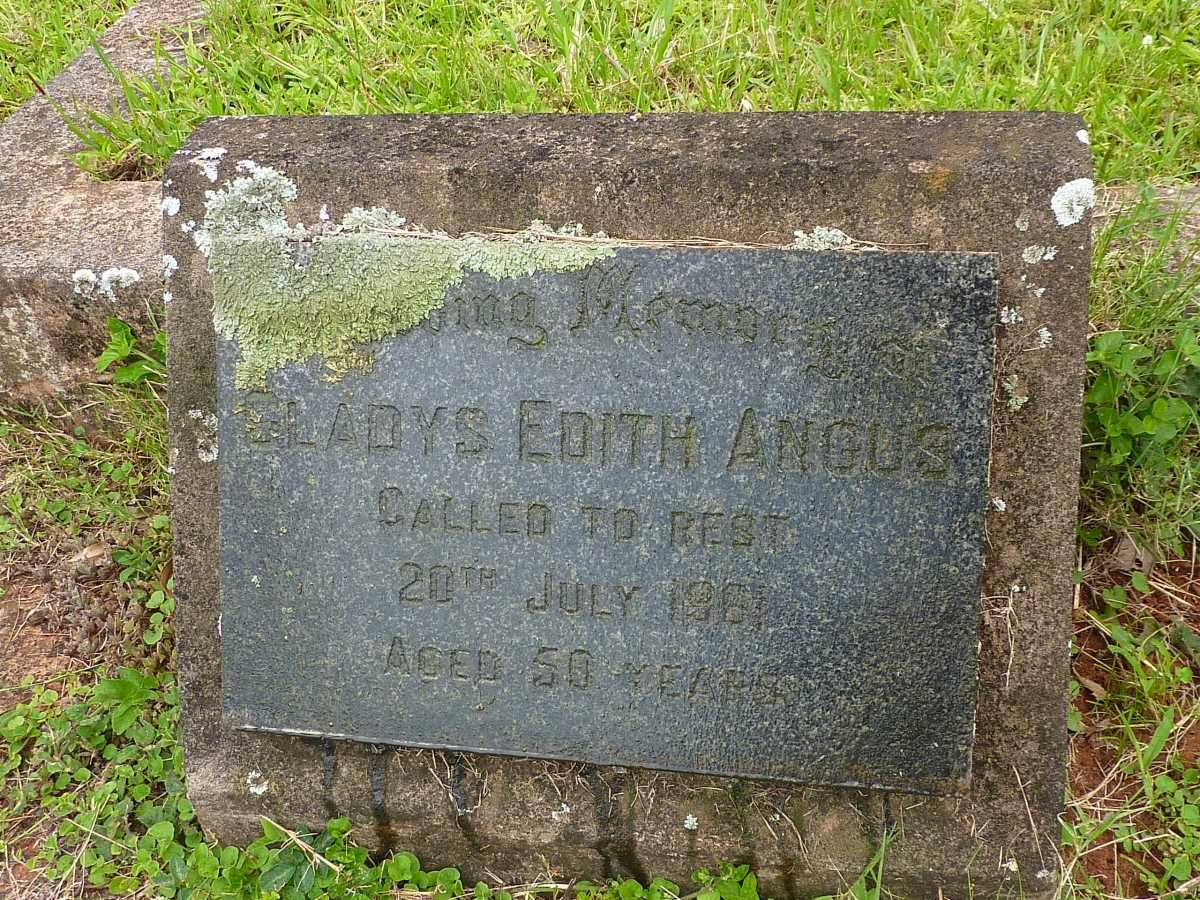 ANGUS Gladys Edith  -1961