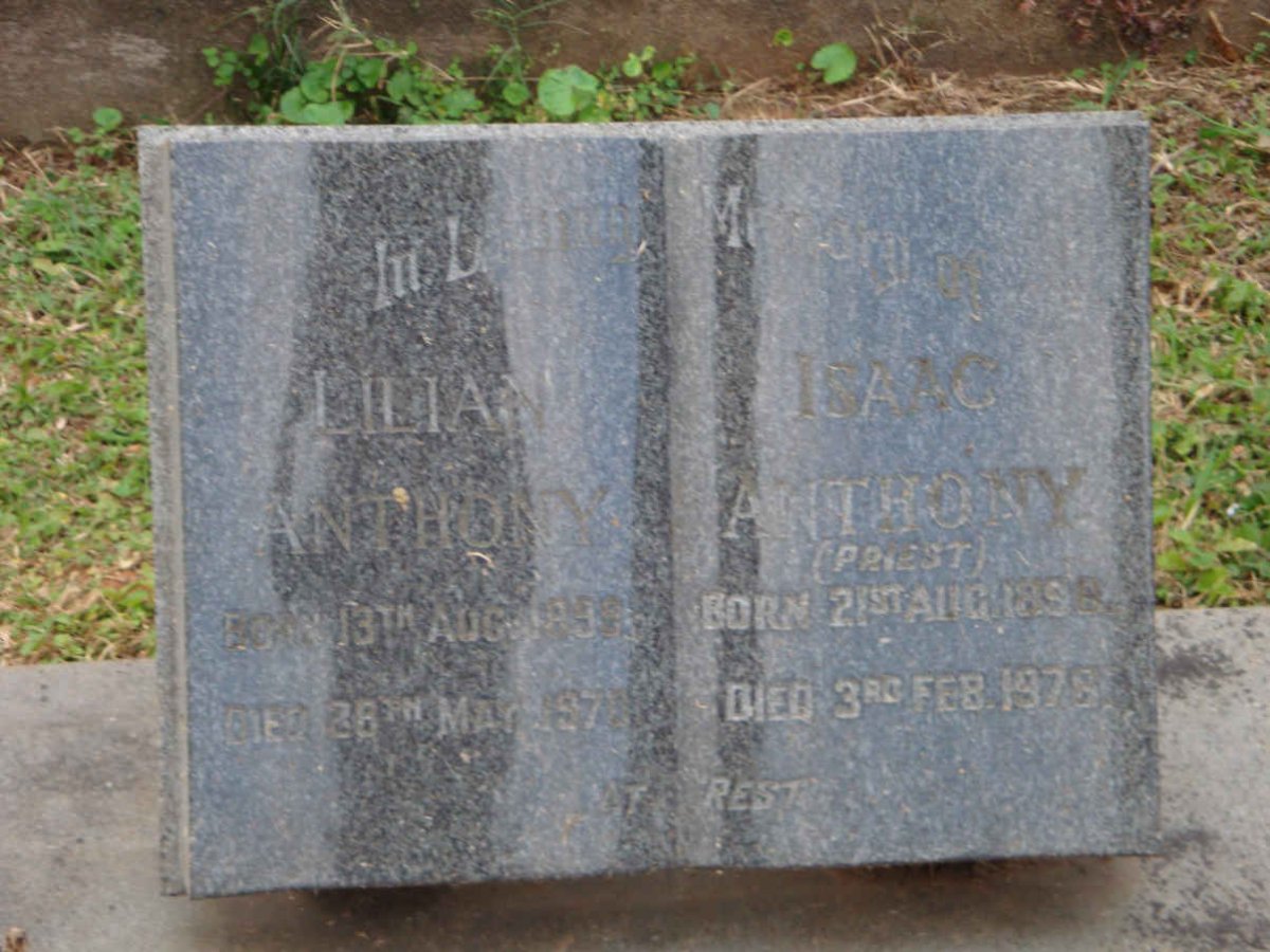 ANTHONY Isaac 1896-1976 &amp; Lilian 1899-1970