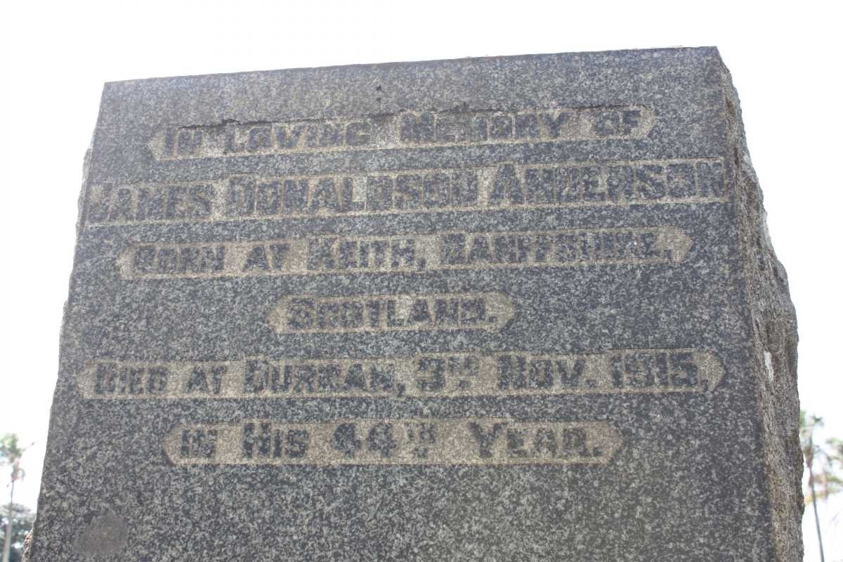 ANDERSON James Donaldson -1915
