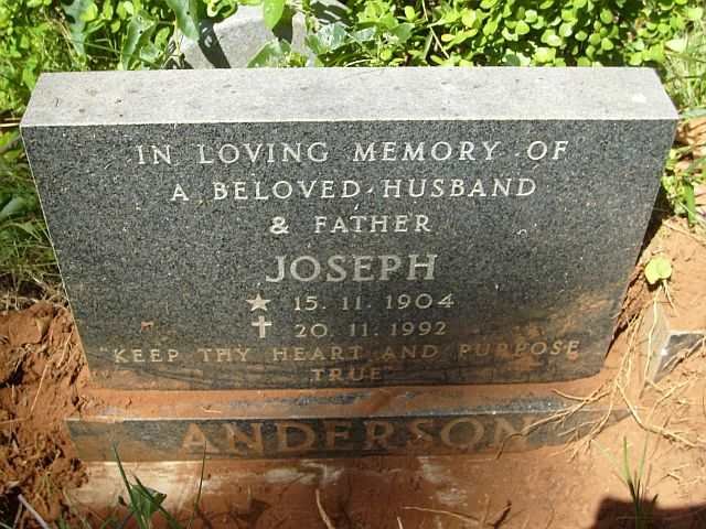 ANDERSON Joseph 1904-1992