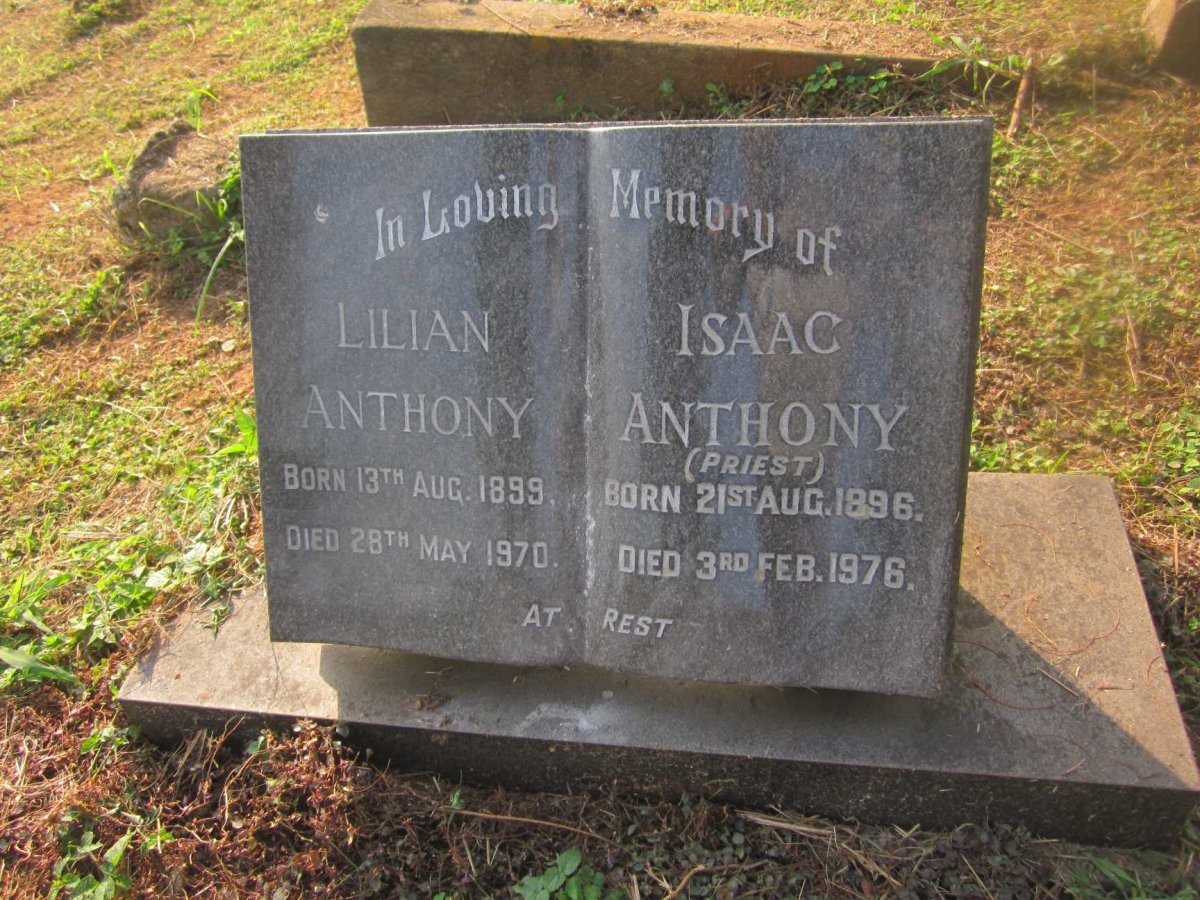 ANTHONY Isaac 1896-1976 &amp; Lilian 1899-1970