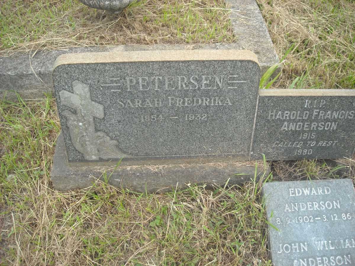 PETERSEN Sarah Fredrika 1854-1932