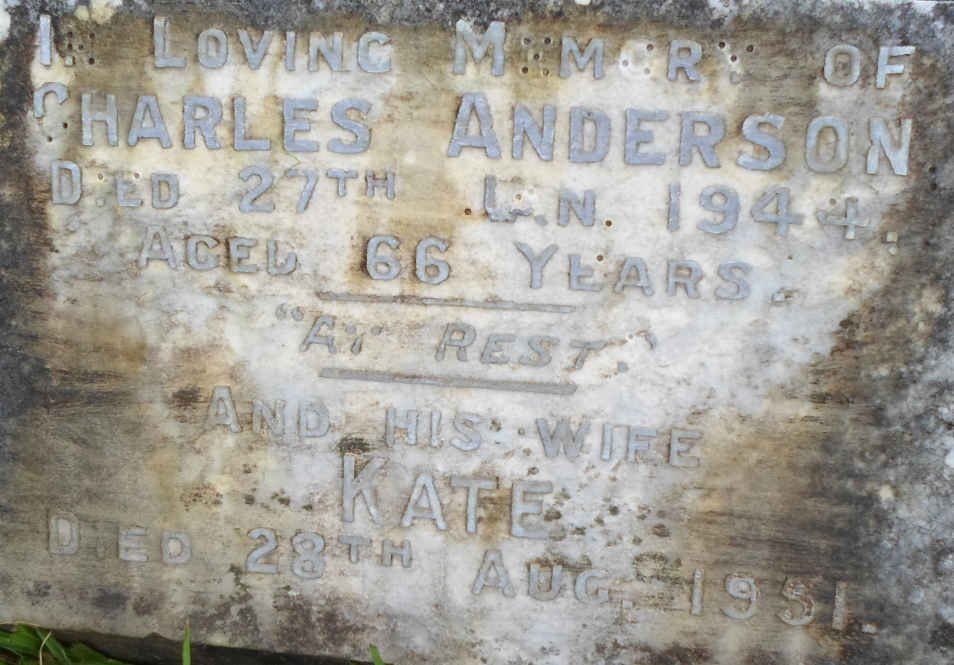 ANDERSON Charles -1944 &amp; Kate -1951