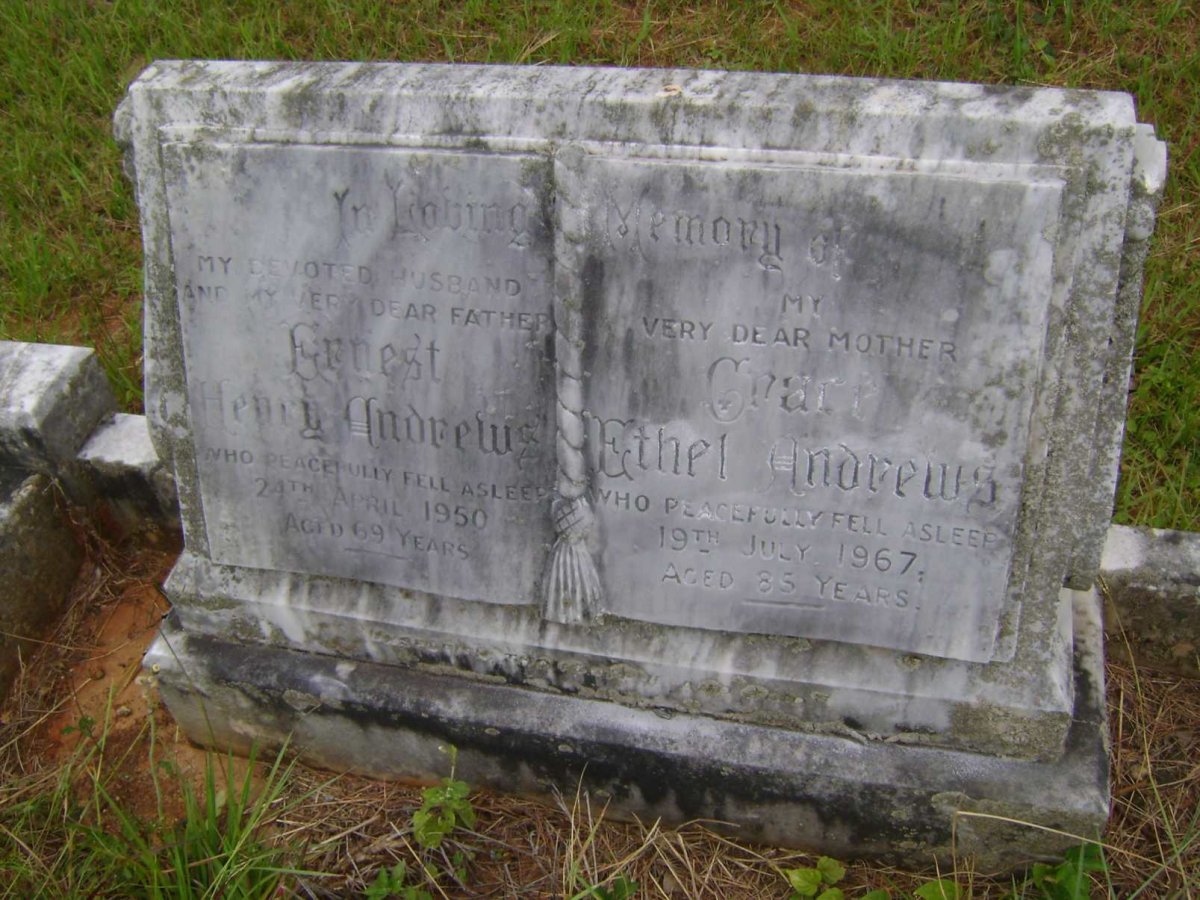 ANDREWS Ernest Henry -1950 &amp; Grace Ethel -1967