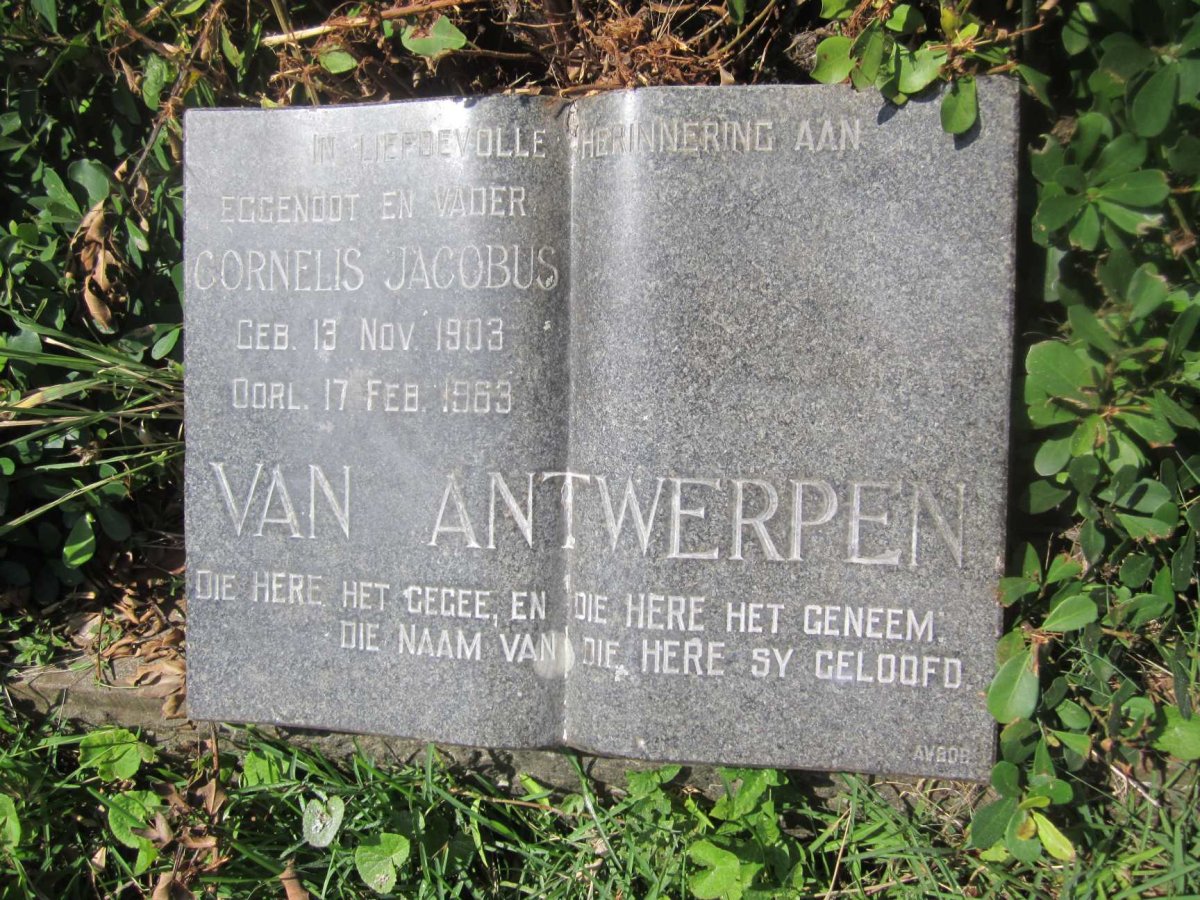 ANTWERPEN, Cornelis Jacobus, van 1903-1963