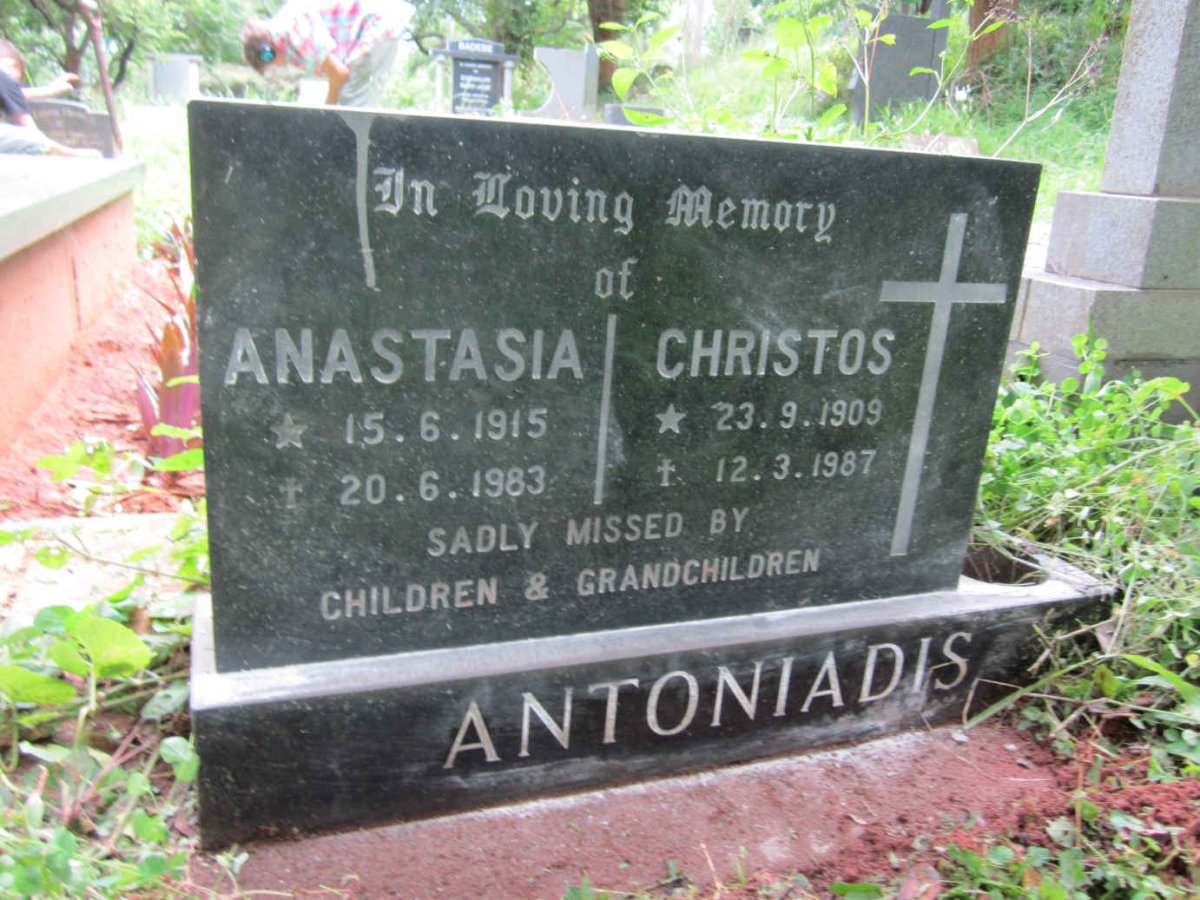 ANTONIADIS Christos 1909-1987 &amp; Anastasia 1915-1983