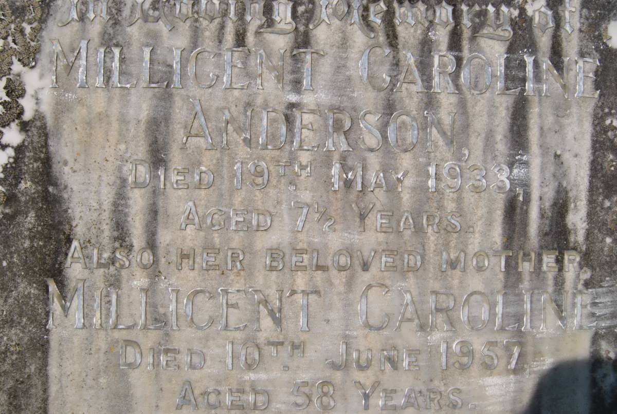 ANDERSON Millicent Caroline -1957 :: ANDERSON Millicent Caroline -1933