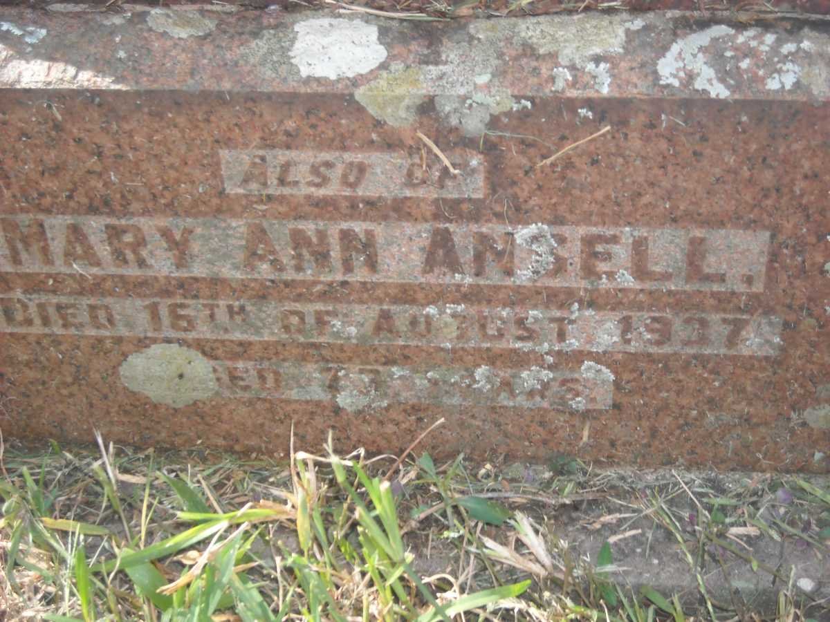 ANSELL Mary Ann -1937