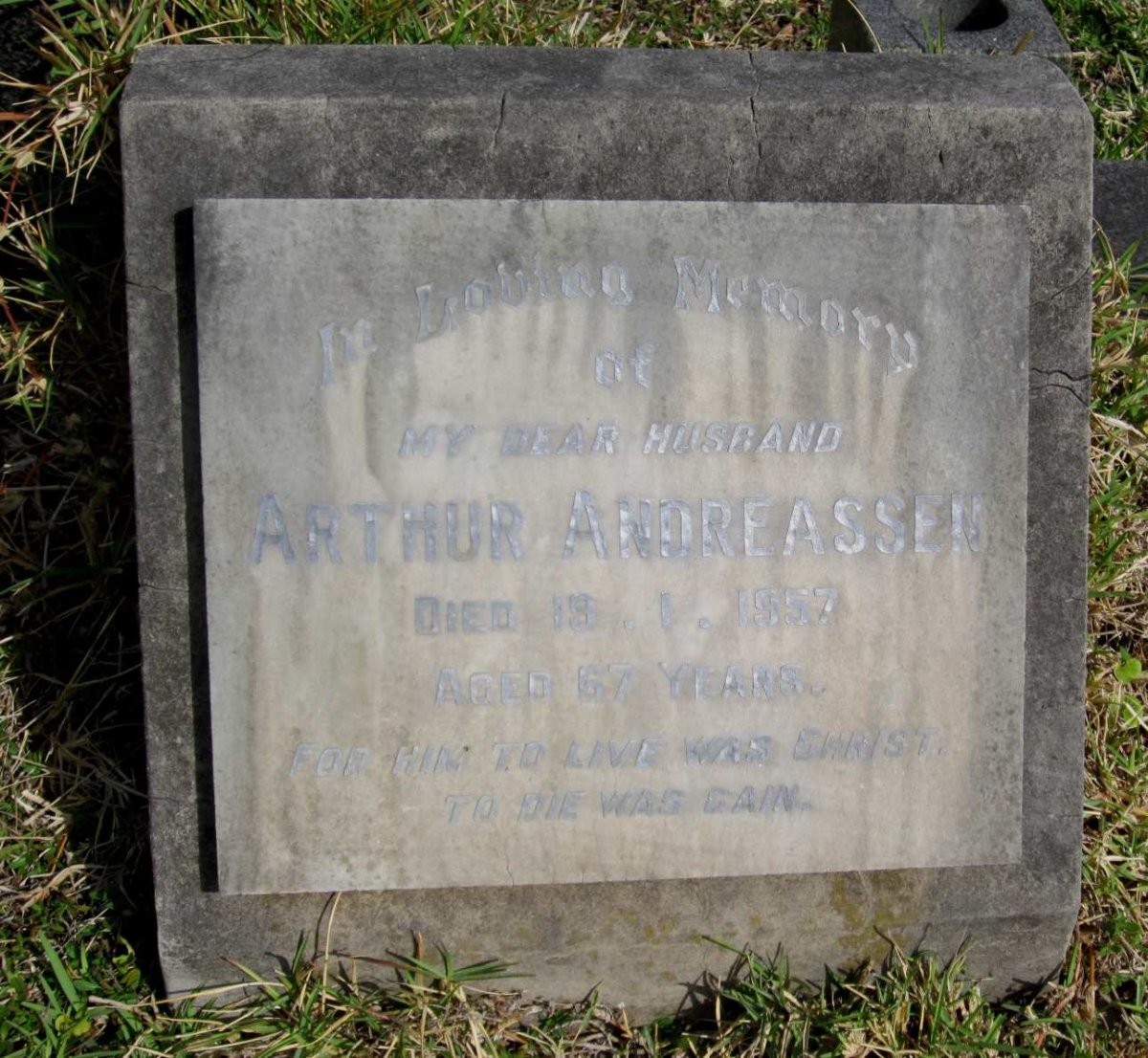 ANDREASSEN Arthur -1957