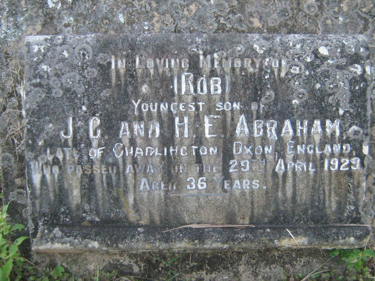 ABRAHAM Rob -1929