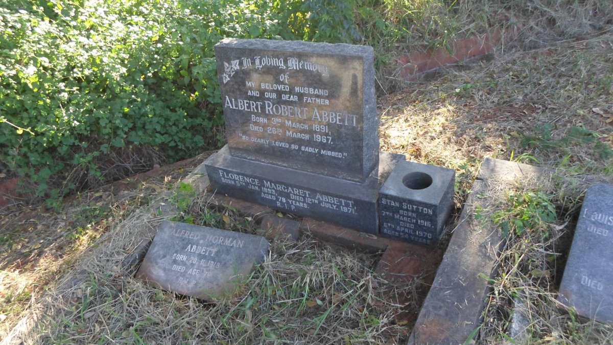 ABBETT Albert Robert 1891-1967 &amp; Florence Margaret 1893-1971 :: SUTTON Stan 1916-1970 :: ABBETT Alfred Norman 1918-1994