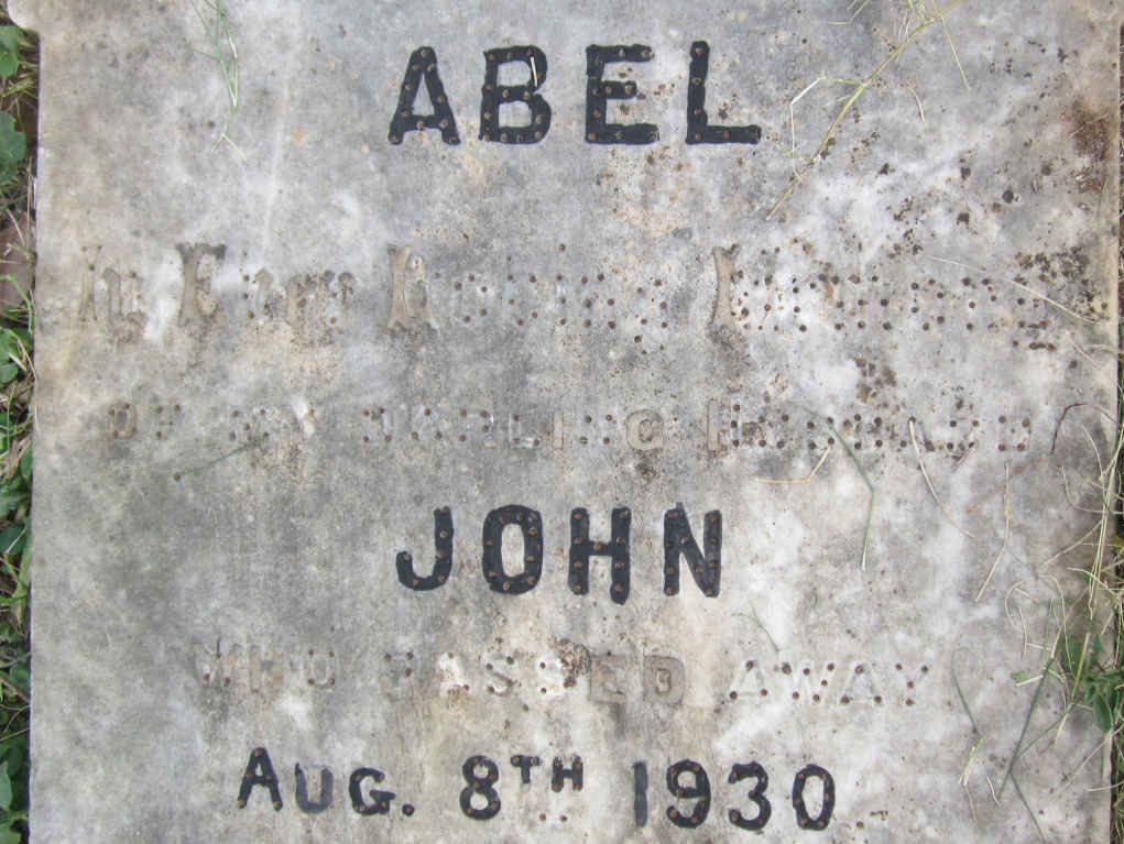ABEL John -1930