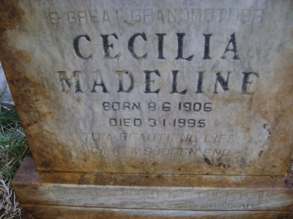ABOO Cecilia Madeline 1906-1995