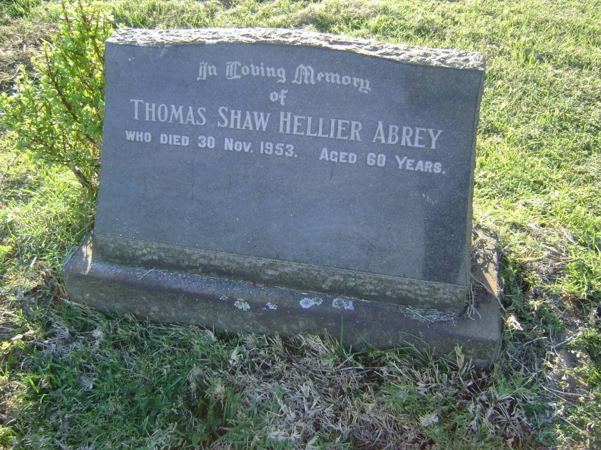ABREY Thomas Shaw Hellier -1953