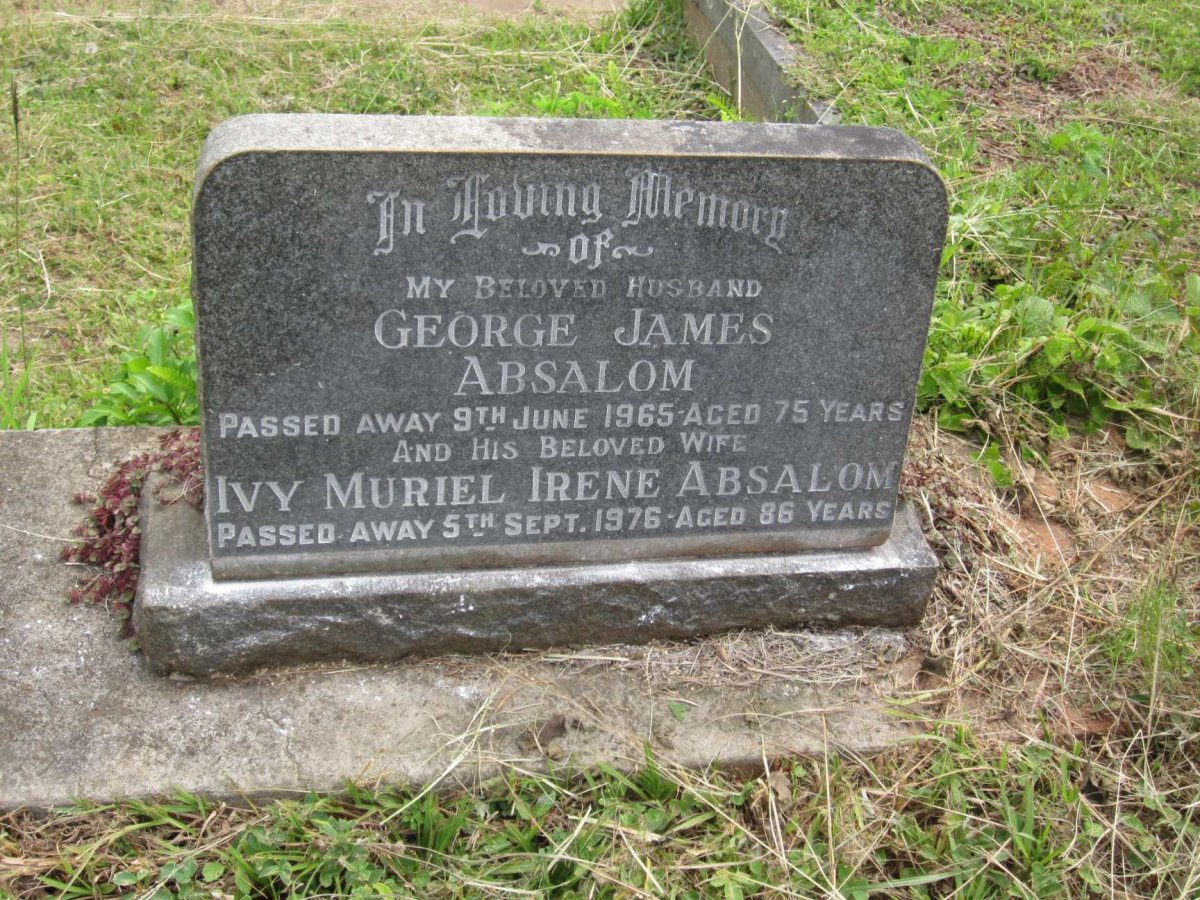 ABSALOM George James -1965 &amp; Ivy Muriel Irene -1976