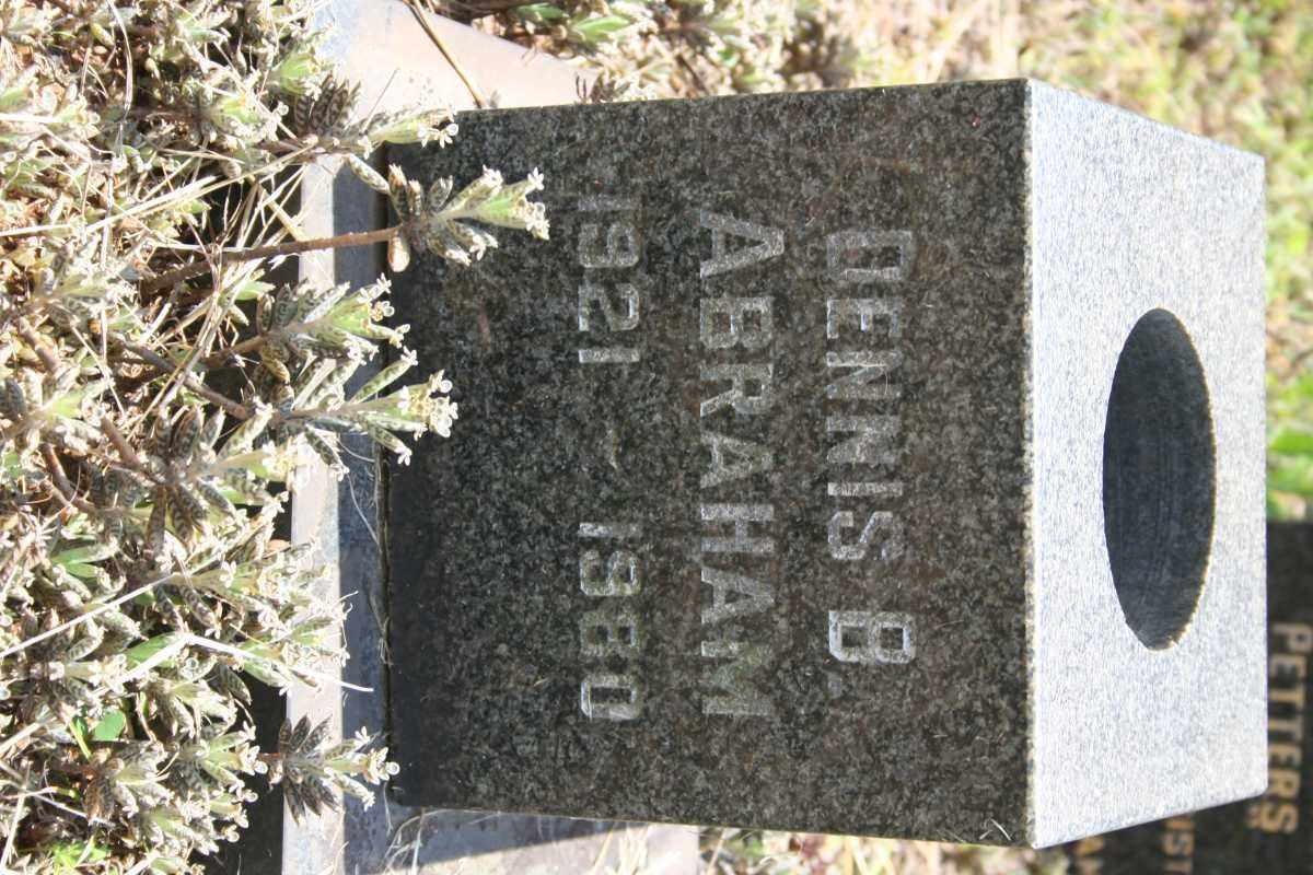 ABRAHAM Dennis B. 1921-1980