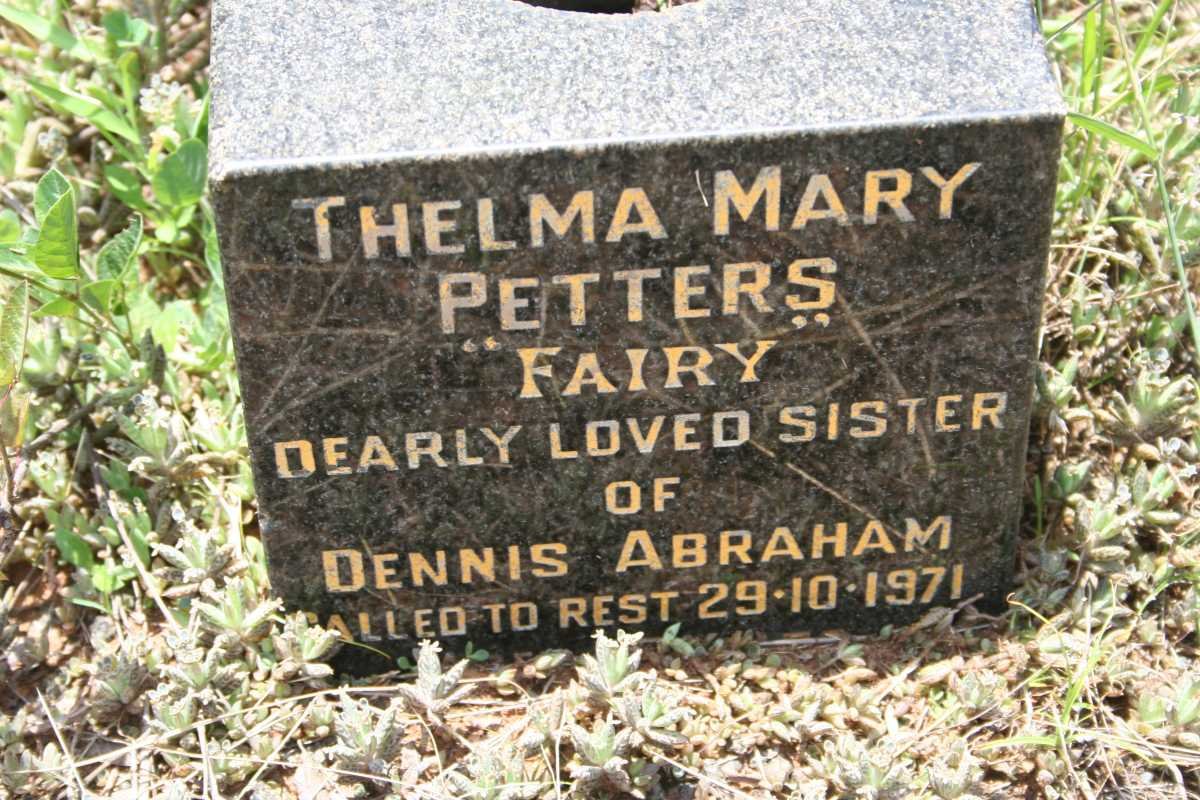 PETTERS Thelma Mary -1971