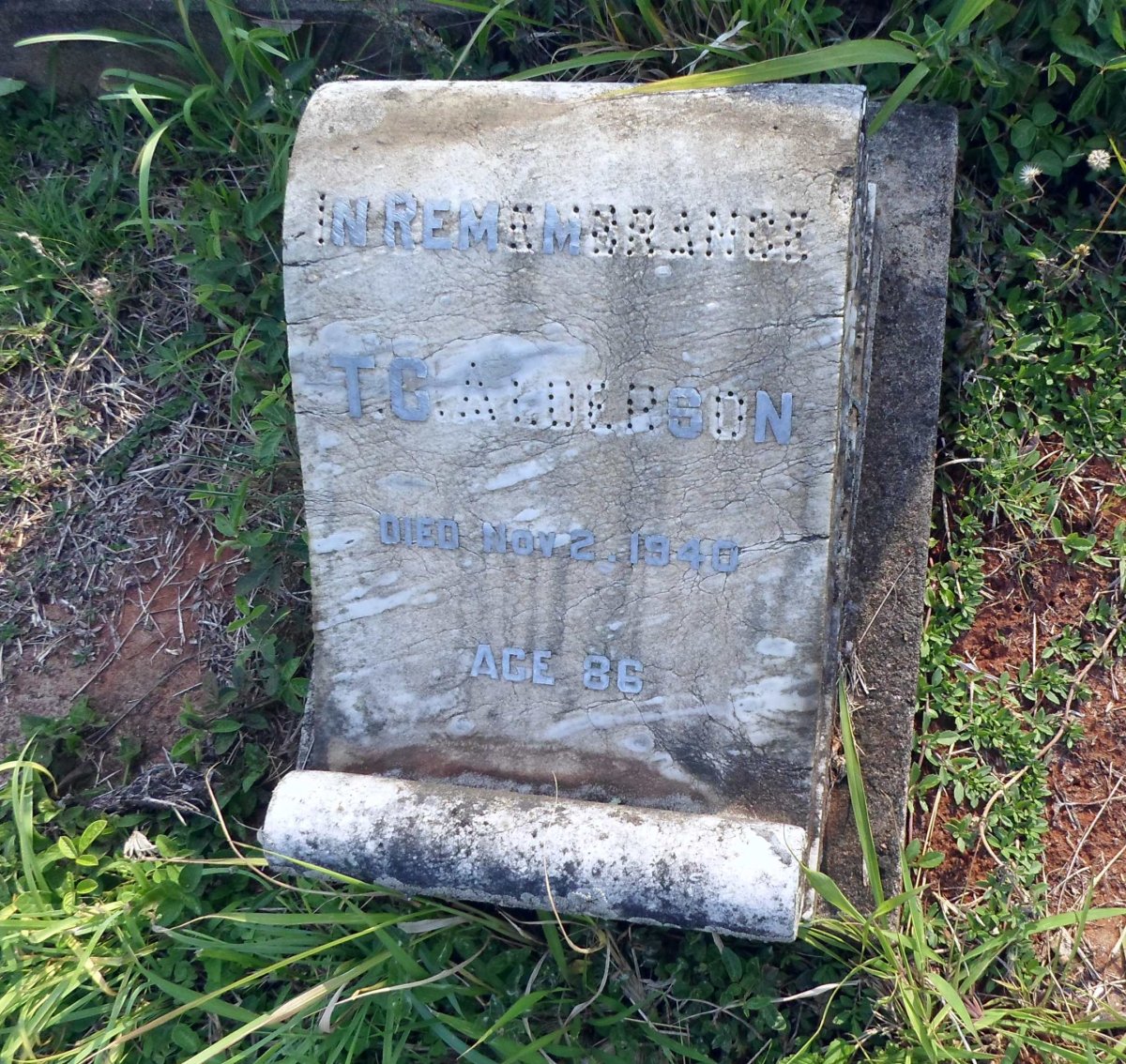 ALDERSON Thomas George -1940