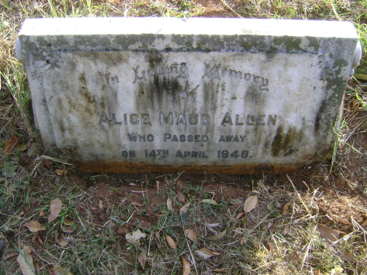 ALLEN Alice Maud -1948