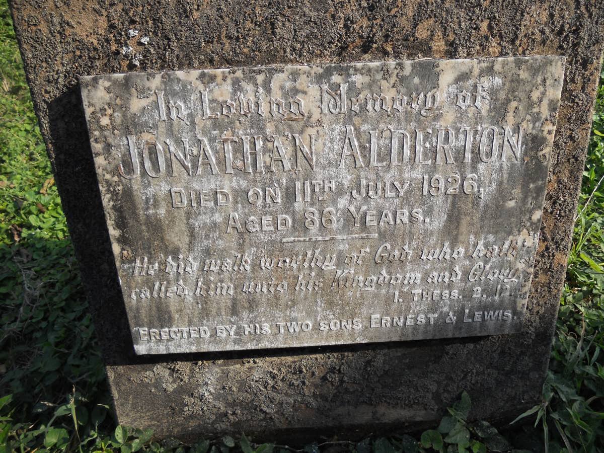 ALDERTON Jonathan -1926