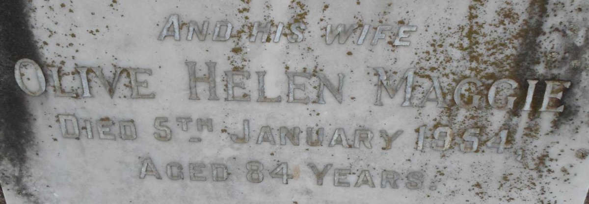 ALLEY William -1943 &amp; Olive Helen Maggie -1954