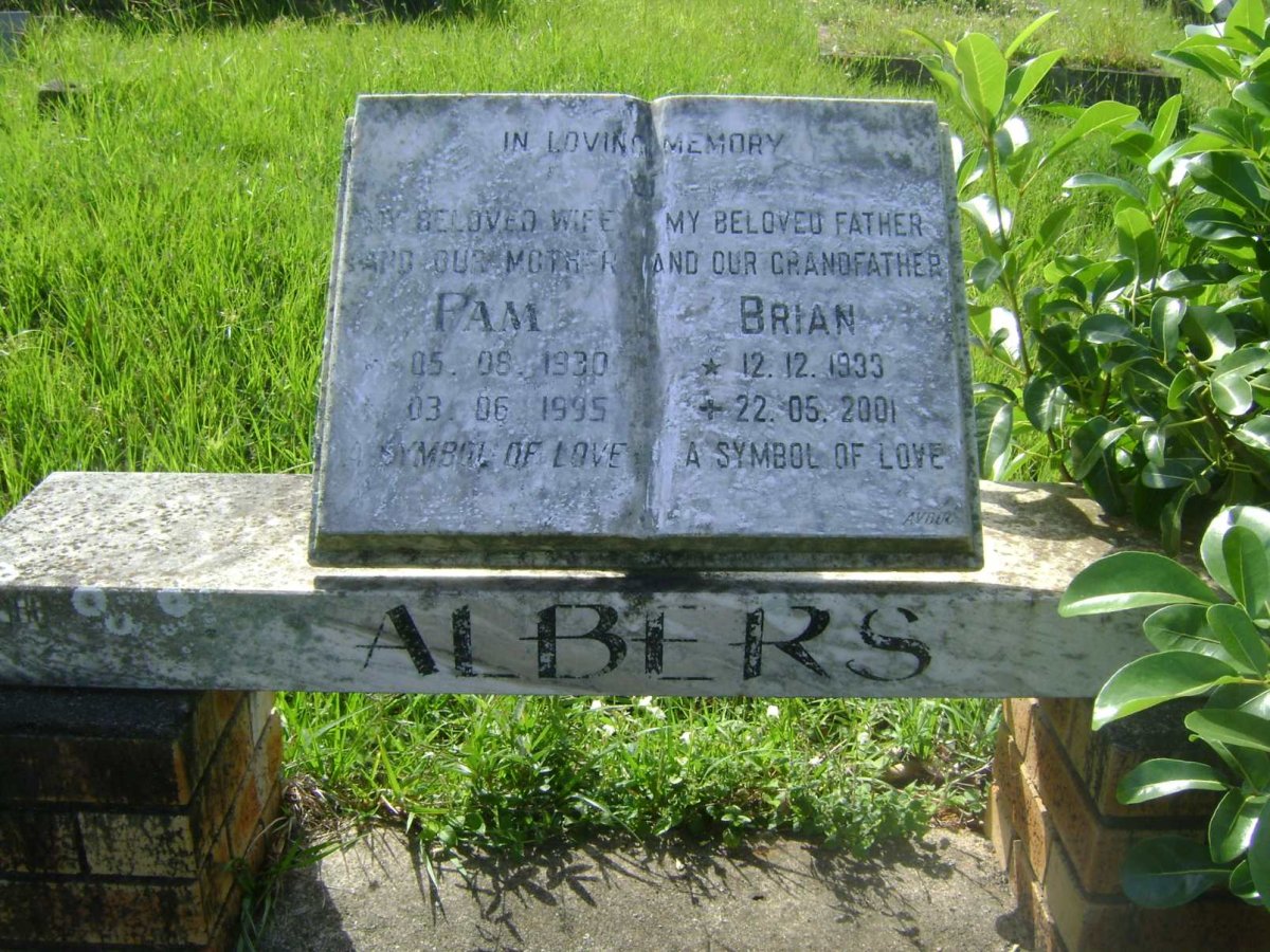 ALBERS Brian 1933-2001 &amp; Pam 1930-1995