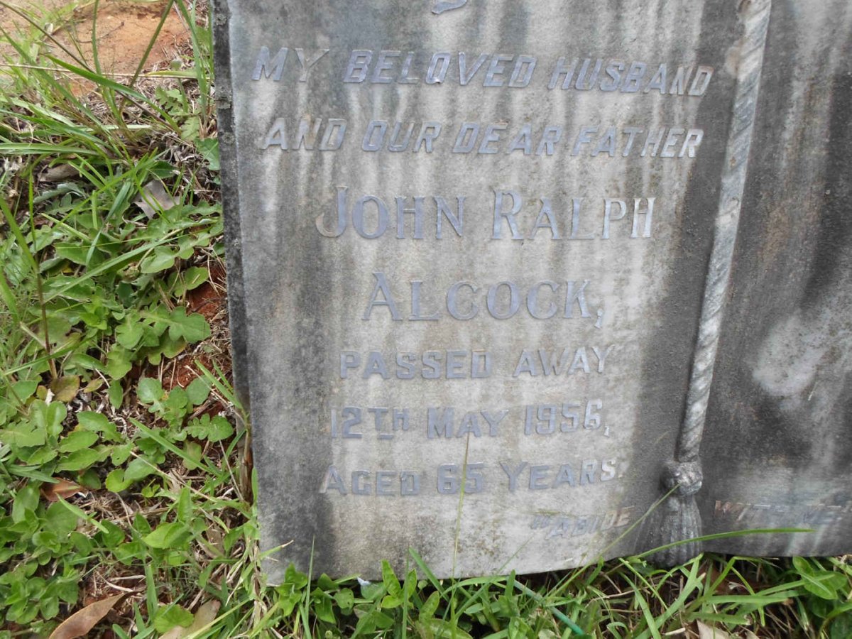 ALCOCK John Ralph -1956