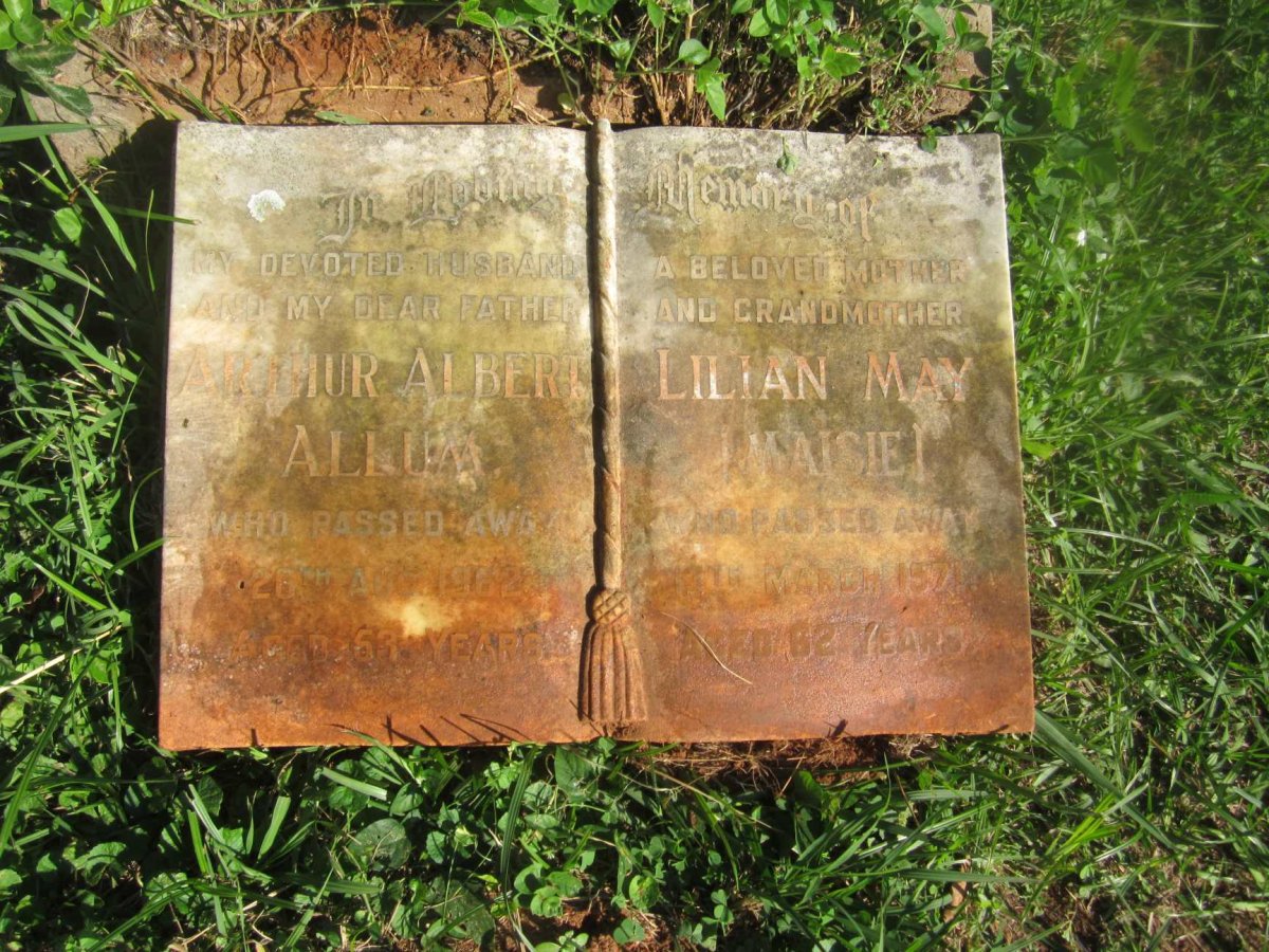 ALLUM Arthur Albert -1962 &amp; Lilian May -1971