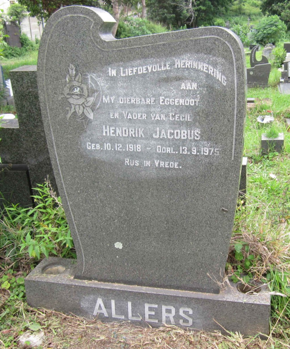 ALLERS Hendrik Jacobus 1918-1975