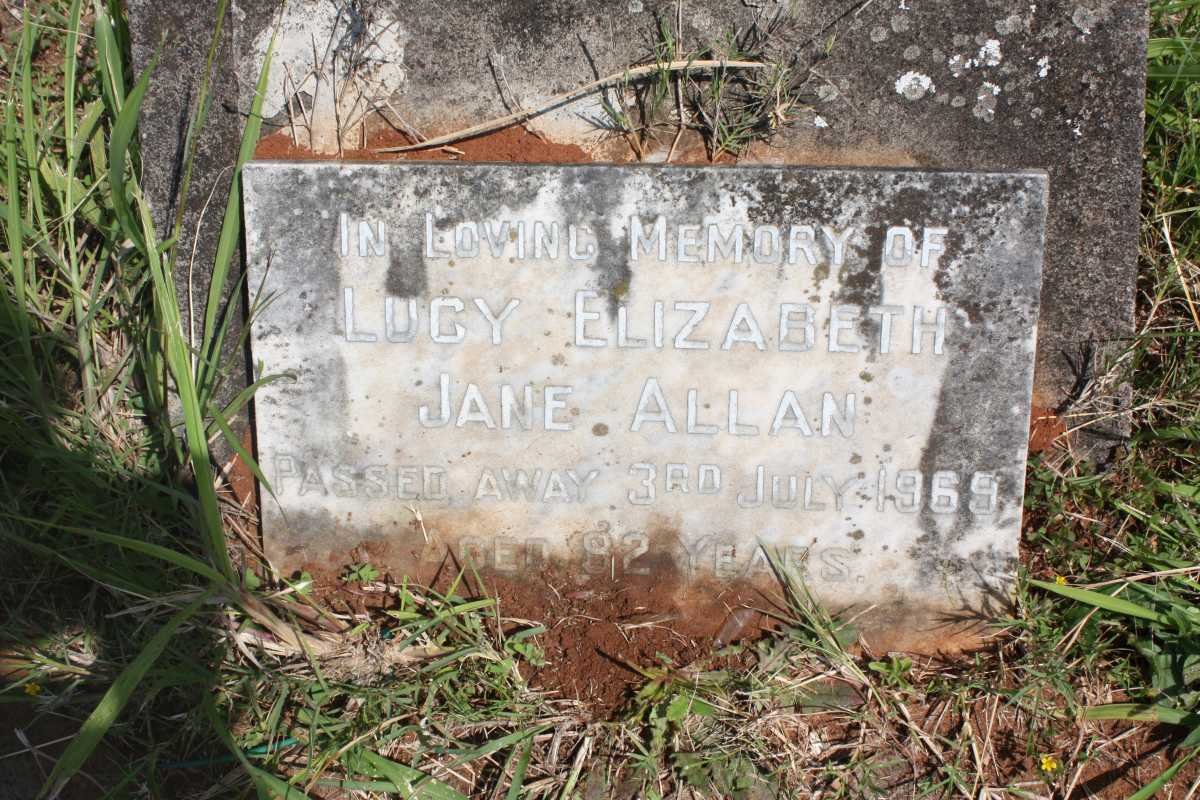 ALLAN Lucy Elizabeth Jane -1969
